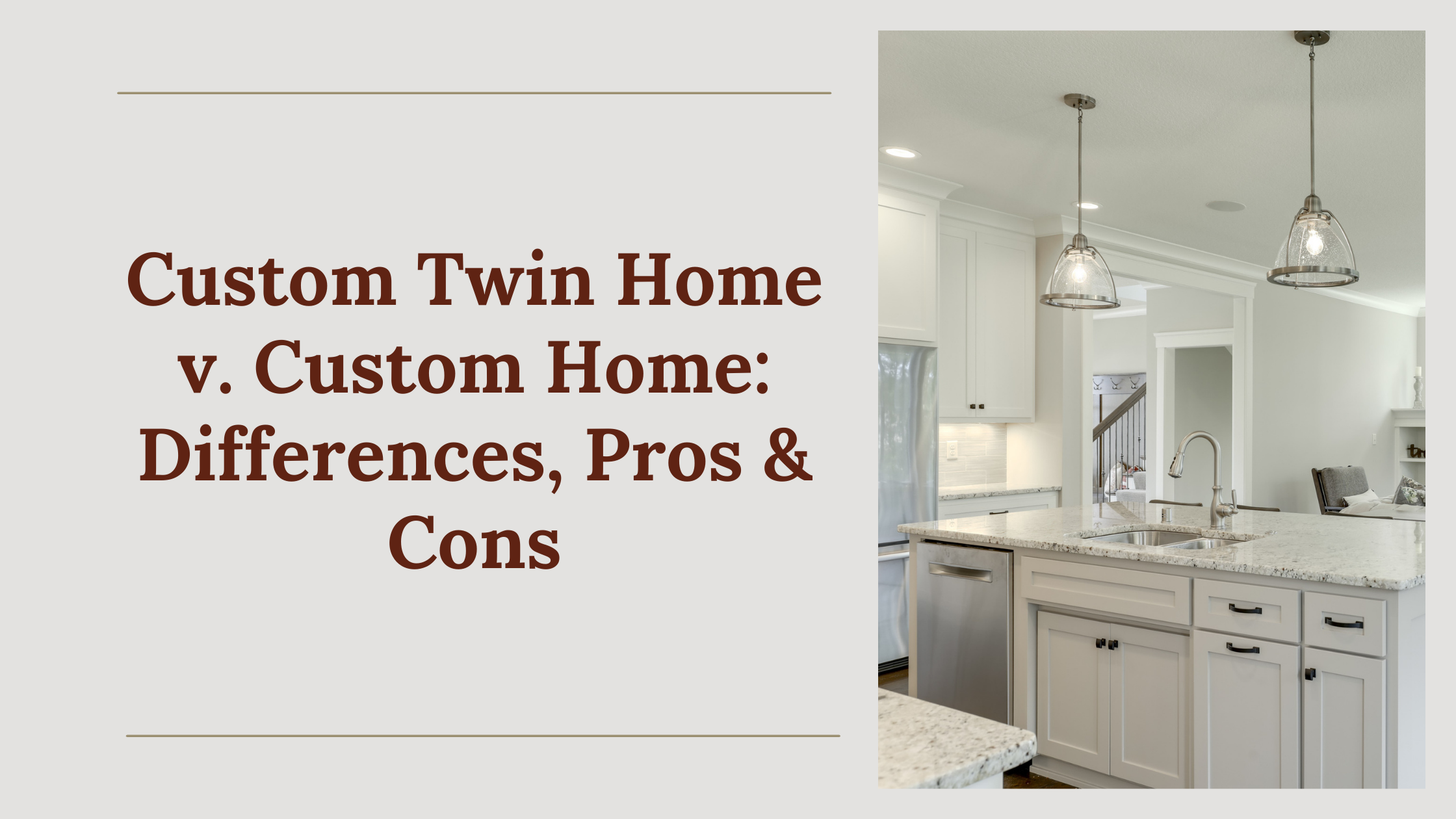 Custom Twin Homes versus Custom Homes Western Wisconsin