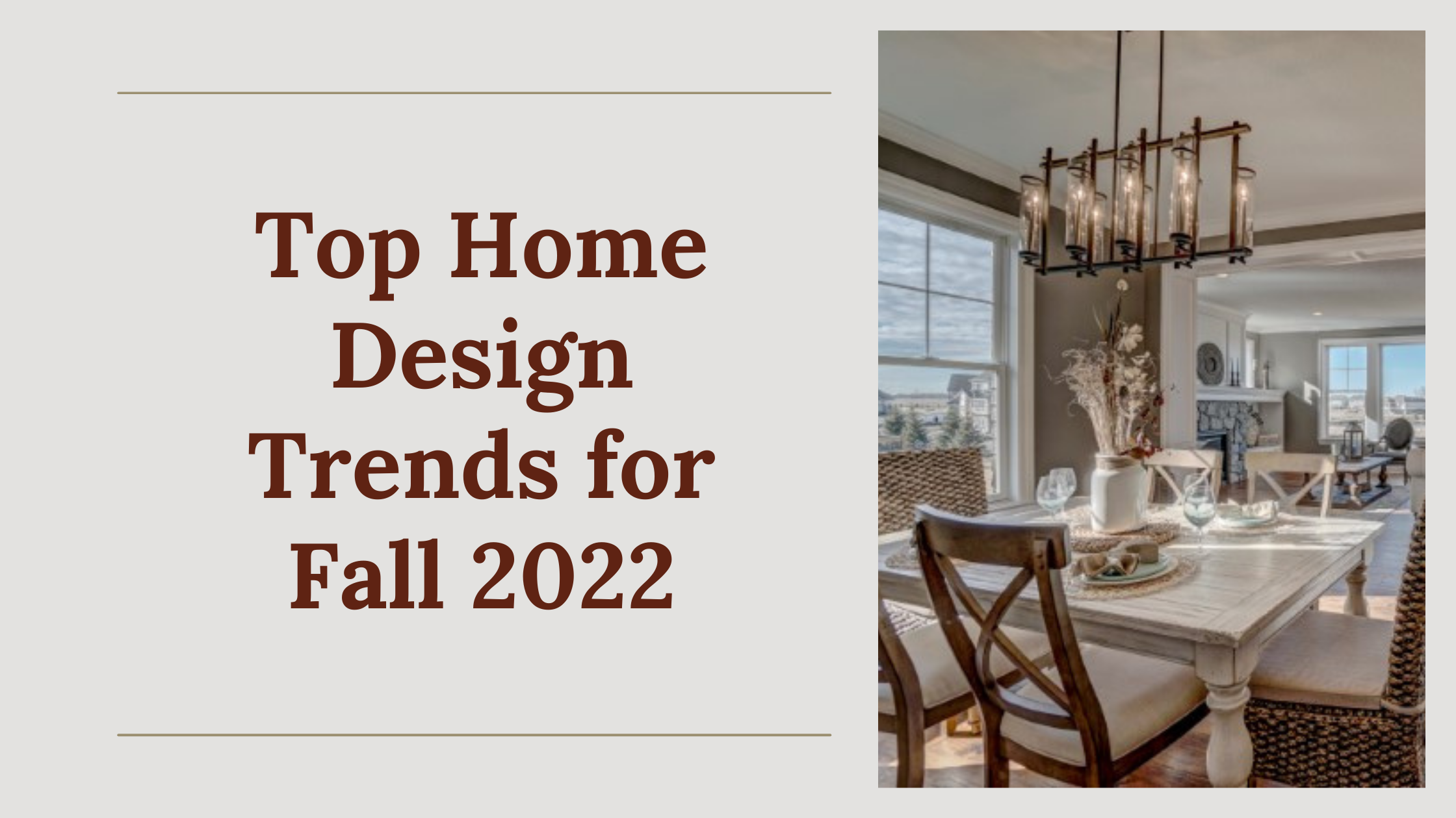 Top Home Design Trends for Fall 