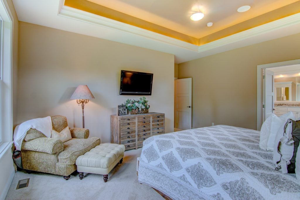 Interior Bedroom Layout in Baytown Custom Home