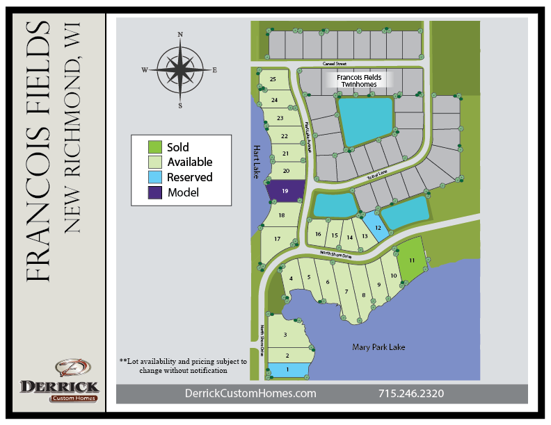 Available Lots In Francois Fields