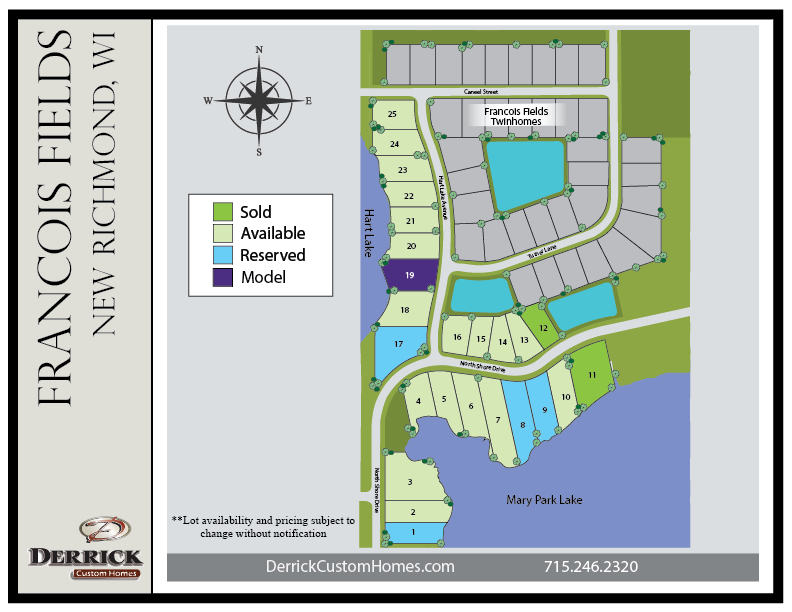 Available Single Family Lots In Francois Fields
