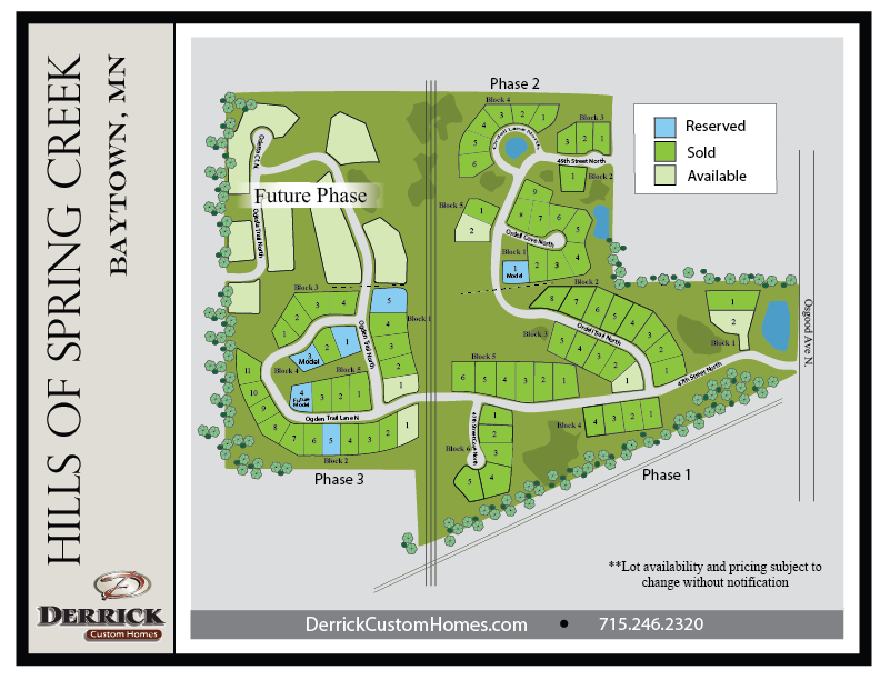 Available Lots in the Hills of Spring Creek Stillwater MN