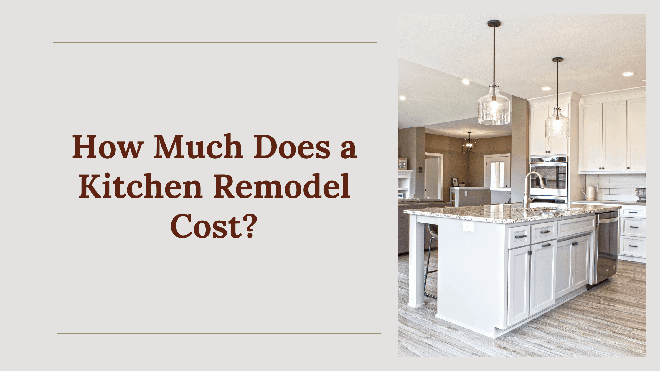 How Much Does a Kitchen Remodel Cost?