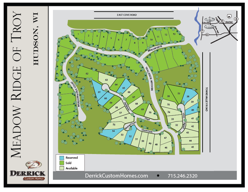 Meadow Ridge of Troy Available Lots