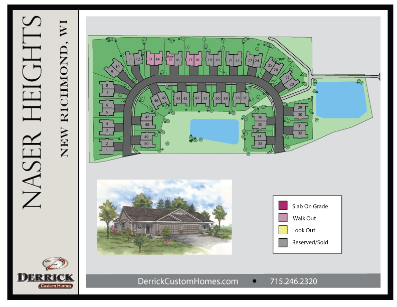 Available Lots in Naser Heights in New Richmond WI