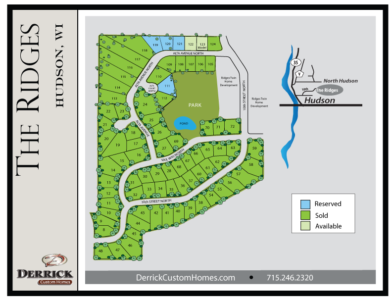 Available Lots in the Ridges Hudson WI