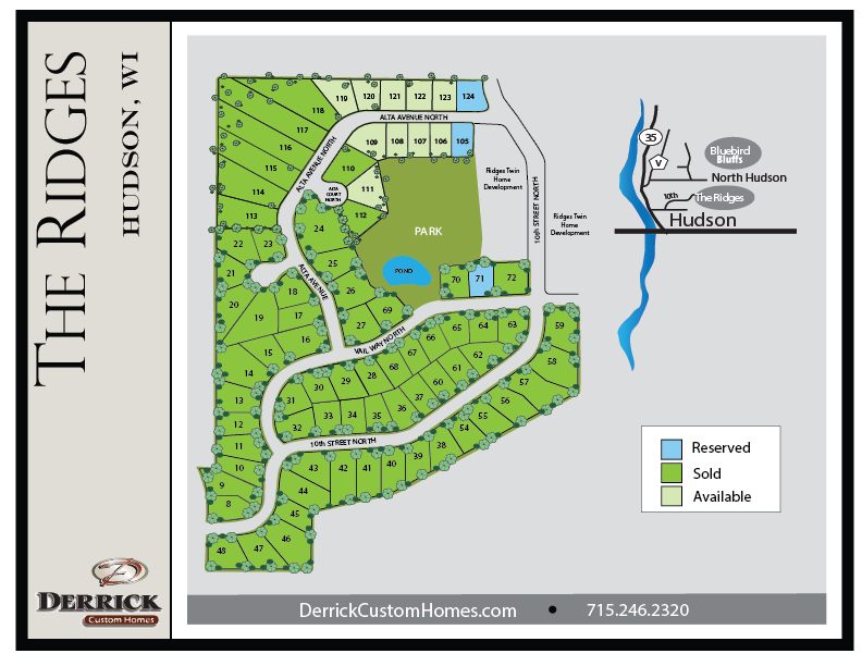 The Ridges North Hudson Available Lots