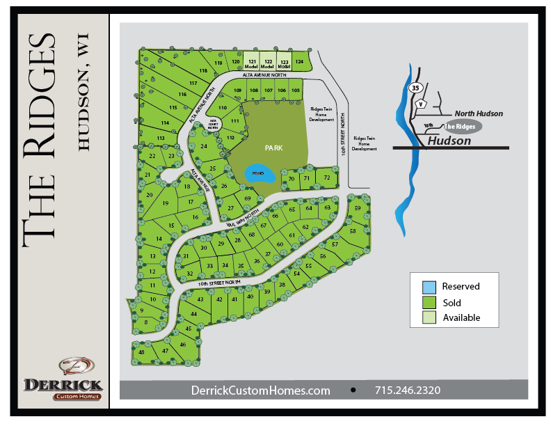 Available Lots in The Ridges North Hudson WI