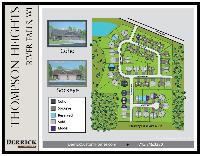 Available Lots in Thompson Heights in River Falls WI