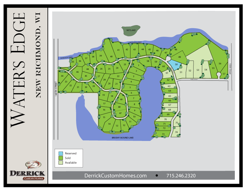 Available Lots in Water's Edge New Richmond