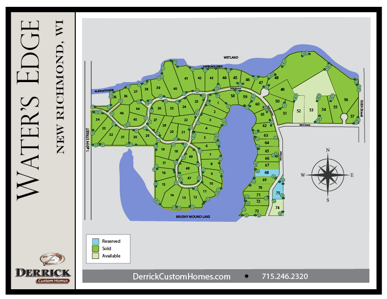 Available Lots in Water's Edge New Richmond WI